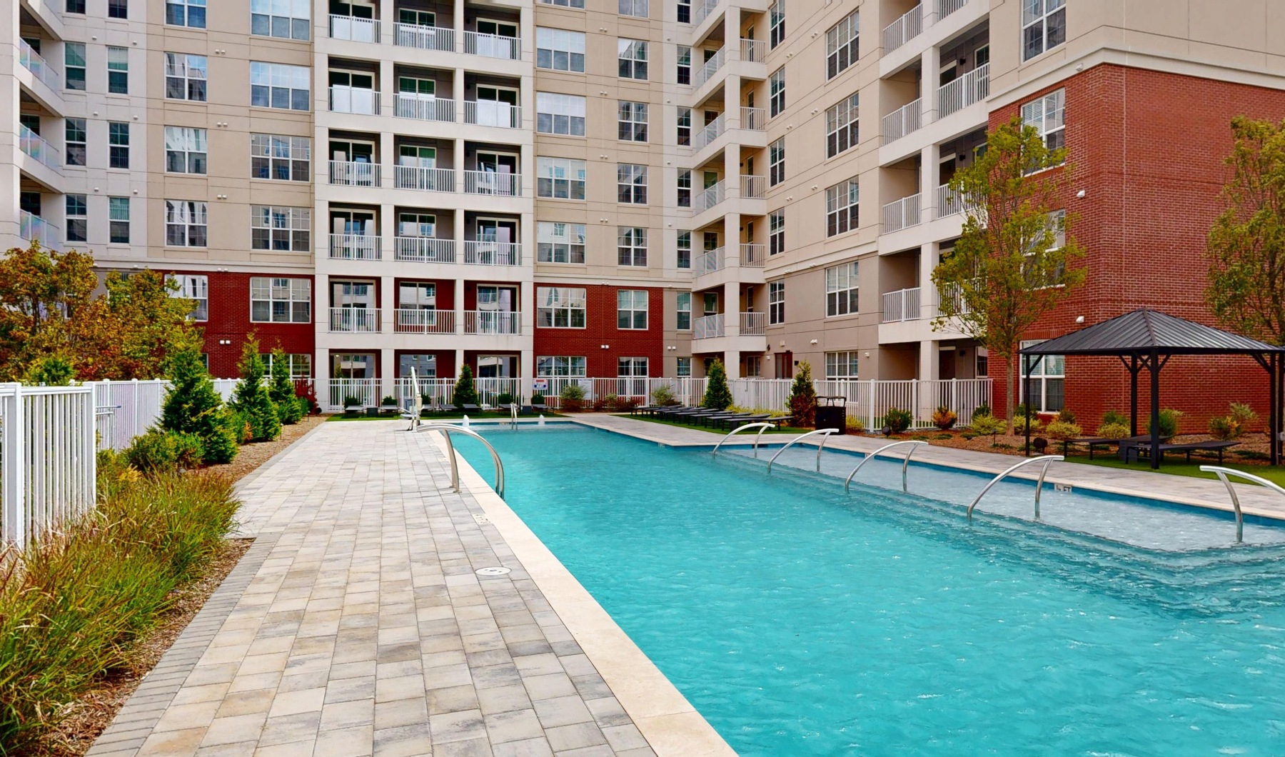 beautiful pool in courtyard