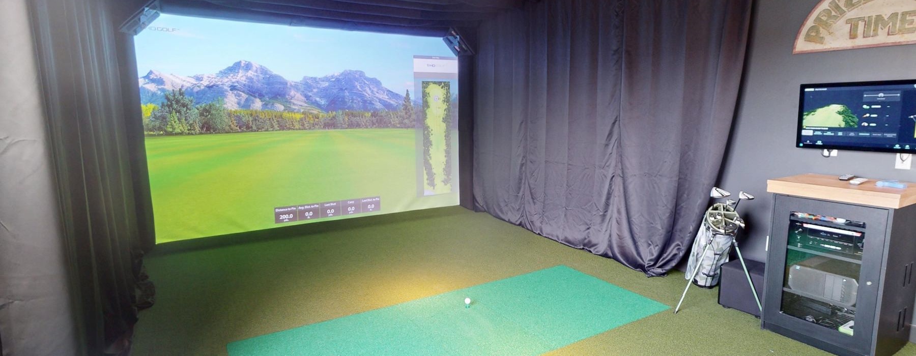 a golf simulator